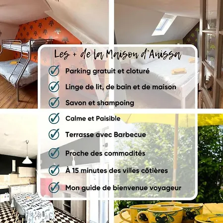 La Maison D'anissa-plage A 20min-wifi-parking *